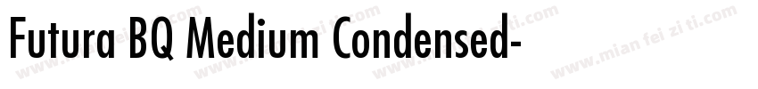 Futura BQ Medium Condensed字体转换